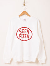 プリント スウェットシャツ「BEER PIZZA」