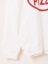 プリント スウェットシャツ「BEER PIZZA」