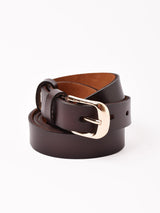 【2色展開】ゴールドバックル レザーベルト