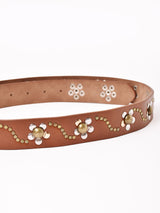 【2色展開】フラワースタッズ ベルト