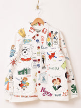 Backers メモリアルデザイン ペイント カバーオールジャケット