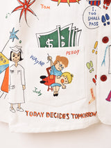 Backers メモリアルデザイン ペイント カバーオールジャケット