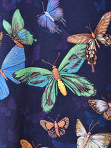 バタフライ ラメ プリントTシャツ