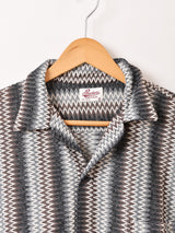 【2色展開】Backers メッシュ 長袖 オープンカラーシャツ