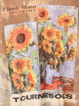 Claude Monet ヒマワリ アート タイダイTシャツ