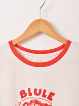 【2色展開】 プリント リンガーTシャツ 「CABLE FRIENDS」