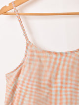【2色展開】Emerald Motel ギンガムチェック柄 キャミソールワンピース