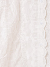 Meridian 刺繍 半袖ブラウス