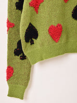 【2色展開】Meridian トランプモチーフ ポロセーター