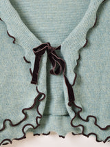 【2色展開】Meridian フレアスリーブ メロウ カーディガン