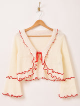 【2色展開】Meridian フレアスリーブ メロウ カーディガン