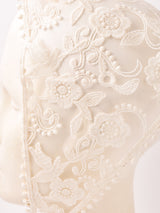 フラワー刺繍 チュール バブーシュカ