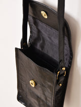 【2色展開】編み込みレザー ミニショルダーバッグ