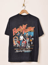 1987's "Harley Davidson" Elvis Presley Print T-shirt