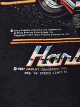 1987's "Harley Davidson" Elvis Presley Print T-shirt