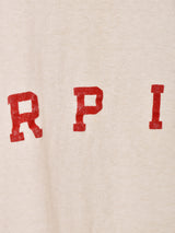 40’s〜50’s "TROJAN" RPI Flock Print T-shirt