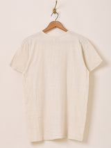 40’s〜50’s "TROJAN" RPI Flock Print T-shirt