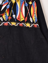 【2色展開】Backers インディアンモチーフ コーデュロイ 長袖シャツ