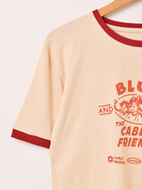 プリント リンガーTシャツ 「CABLE FRIENDS」