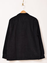 【3色展開】Backers コーデュロイ 長袖 オープンカラーシャツ