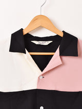 【2色展開】Backers ロカビリー バイカラー 長袖シャツ