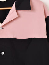 【2色展開】Backers ロカビリー バイカラー 長袖シャツ