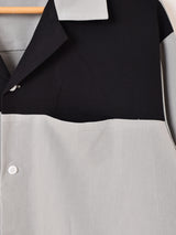 【2色展開】Backers ロカビリー バイカラー 長袖シャツ