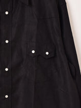 【2色展開】Backers フェイクスエード 長袖 ウエスタンシャツ