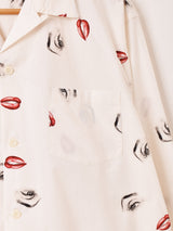 Backers マリリン・モンロー 長袖 オープンカラーシャツ