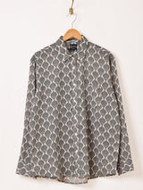 【2色展開】Backers ダマスク柄 長袖シャツ