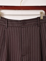 【3色展開】Backers ピンストライプ柄 ワイドパンツ