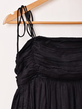 【2色展開】Emerald Motel サテン ギャザー キャミソールワンピース