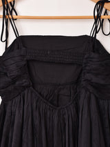 【2色展開】Emerald Motel サテン ギャザー キャミソールワンピース