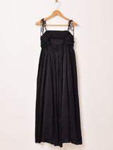 【2色展開】Emerald Motel サテン ギャザー キャミソールワンピース