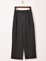 【3色展開】Backers ピンストライプ柄 ワイドパンツ
