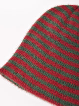 シャギー ボーダー ニットキャップ