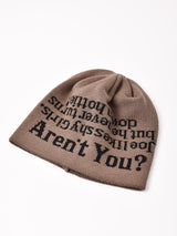 【8色展開】ロゴデザイン ニットキャップ