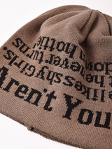 【8色展開】ロゴデザイン ニットキャップ