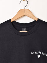 【2色展開】 プリントTシャツ「OH HAPPY DAYS」