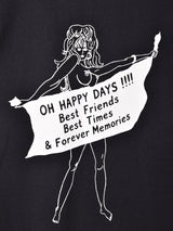 【2色展開】 プリントTシャツ「OH HAPPY DAYS」