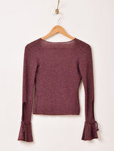 イタリア製 ラメ 長袖トップス