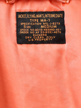 【2色展開】Backers 後染め MA-1 フライトジャケット