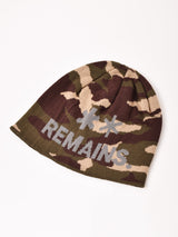 【4色展開】カモフラージュ柄 ロゴ ビーニー