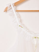 アメリカ製 レース リボン ランジェリートップス