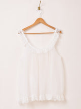 アメリカ製 レース リボン ランジェリートップス