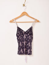 花柄 ランジェリー キャミソール