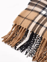 【15色展開】大判 チェック柄ストール