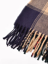 【15色展開】大判 チェック柄ストール