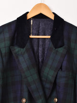 チェック柄 テーラードジャケット