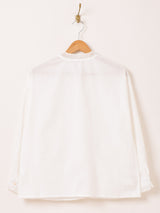 Meridian コットンレース 長袖ブラウス